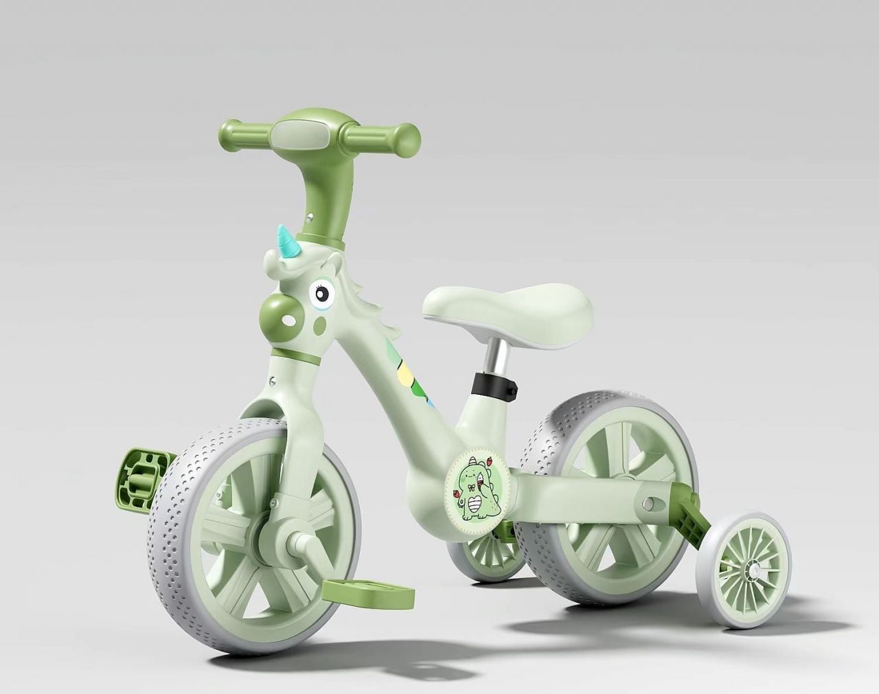 Велосипед-трансформер Best Trike JM-0711-6 (1) колеса 10’’, озвучування та підсвічування, з’ємні педалі, з’ємні допоміжні бокові колеса