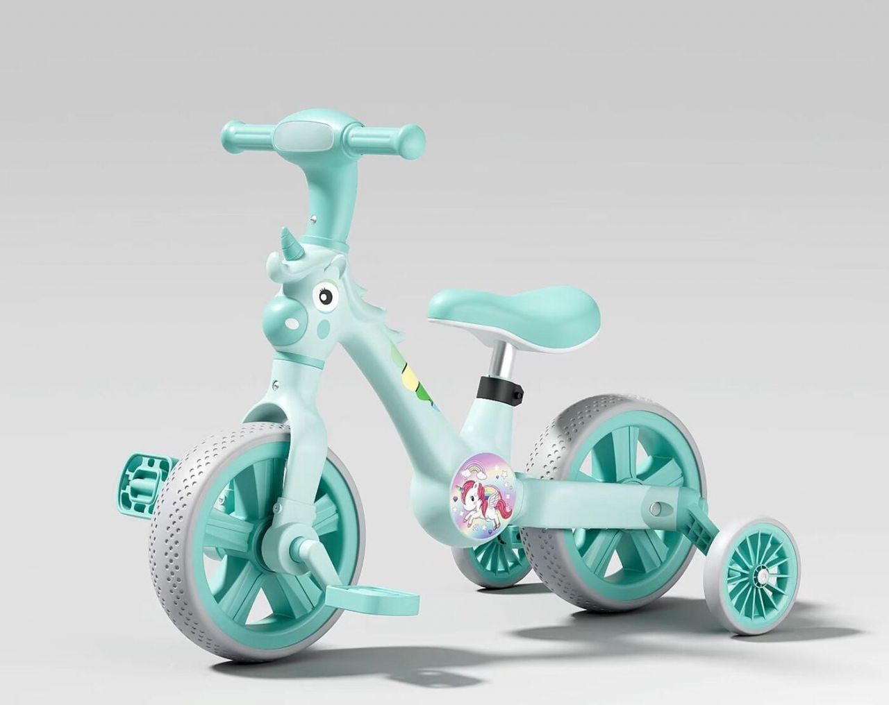 Велосипед-трансформер Best Trike JM-0819-2 (1) колеса 10’’, озвучування та підсвічування, з’ємні педалі, з’ємні допоміжні бокові колеса