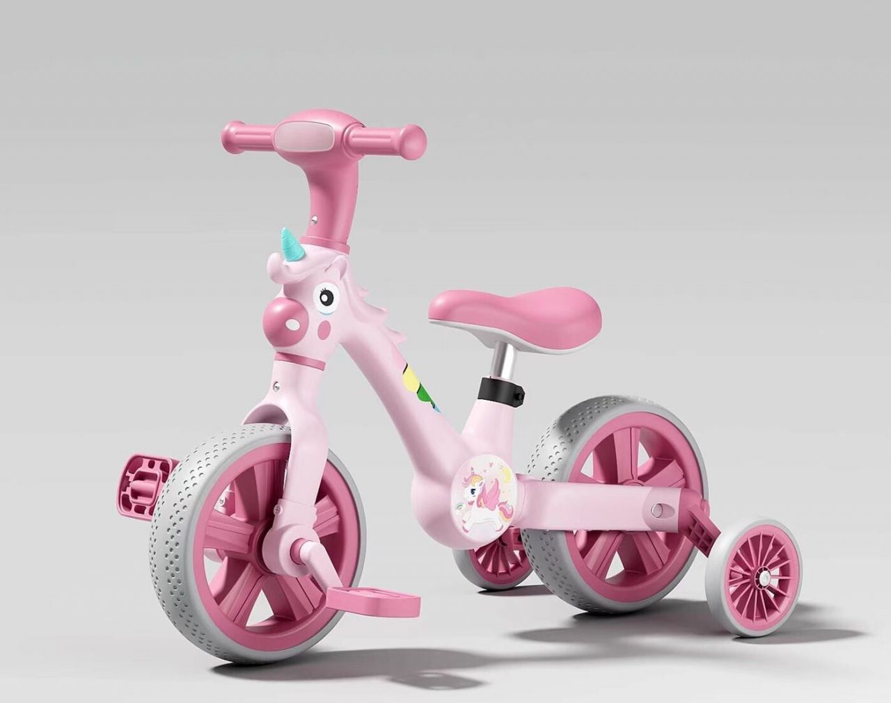 Велосипед-трансформер Best Trike JM-1071-9 (1) колеса 10’’, озвучування та підсвічування, з’ємні педалі, з’ємні допоміжні бокові колеса