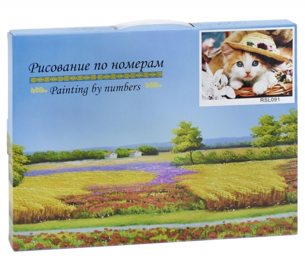 Картина по номерам ''Котики на крыше'' 40*40 см КНО2480