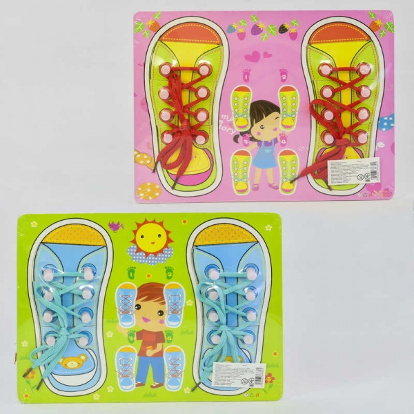 Деревянная игра ''Шнуровка'' С 39088