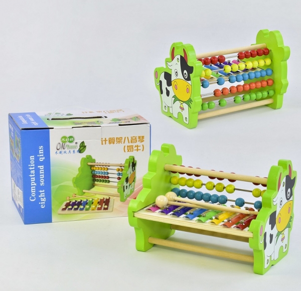 Деревянная игра Ксилофон Коровка С 35856