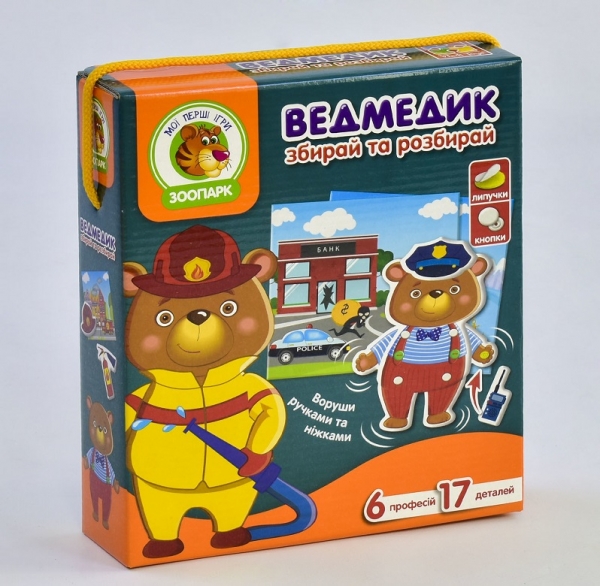'Игра с подвижными деталями ''Мишка'' VT2109-06 (рус)'