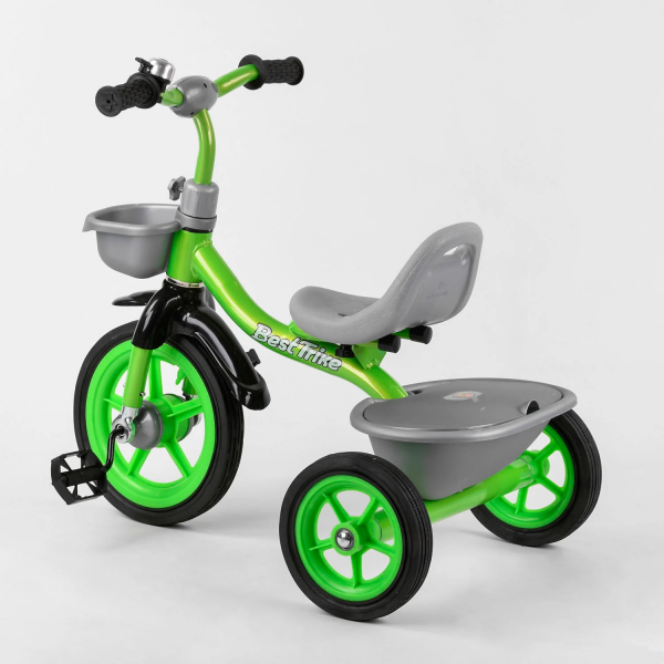 Велосипед 3-х колёсный BS-3615 ''Best Trike'' (резиновые колеса, переднее d=10’’, заднее d=8’’, звоночек, 2 корзины)