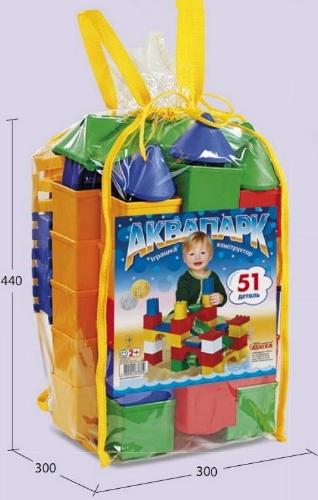 Конструктор "Аквапарк-51" 51дет 0361