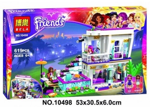Конструктор Bela Friends ''Поп-звезда'' 619 дет. 10498
