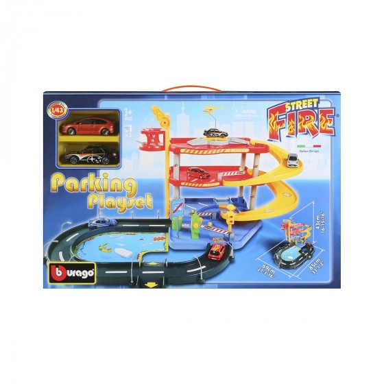 Игровой набор - ГАРАЖ FERRARI (3 уровня, 2 машинки 1:43) 18-31204