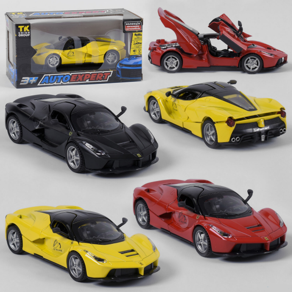 Машинка 54802 ''Auto Expert'' (3 цвета, свет, звук, инерция, открываются двери)