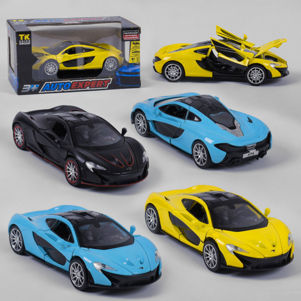 Машинка 33003 ''Auto Expert'' (3 цвета, свет, звук, инерция, открываются двери)