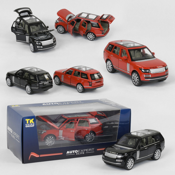 Джип металлический EL 1175 ''Auto Expert'' (2 цвета, 1:24 масштаб, свет, звук, инерция, открываются двери)