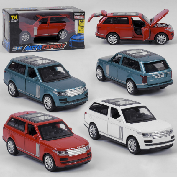 Машина металлическая 72655 ''Auto Expert'' (3 цвета, свет, звук, инерция, открываются двери)
