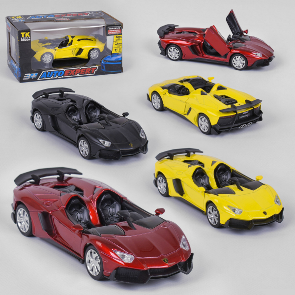 Машинка 15001 ''AutoExpert'' (3 цвета, свет, звук, инерция, открываются двери)